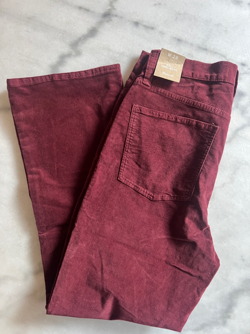 Women’s Red Madewell velvet Jeans